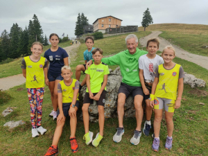 Na pripravah mladih gorskih tekačev na Veliki planini