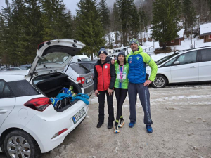 Tekači KGT Papež na zmagovalnih stopničkah v Trbižu in pri Sv. Ani