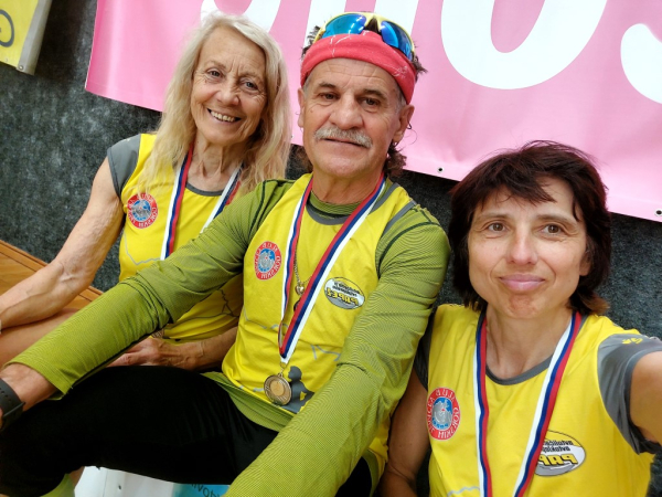 Ivica, Dragica, Bojan - veteranski prvaki na trojkah